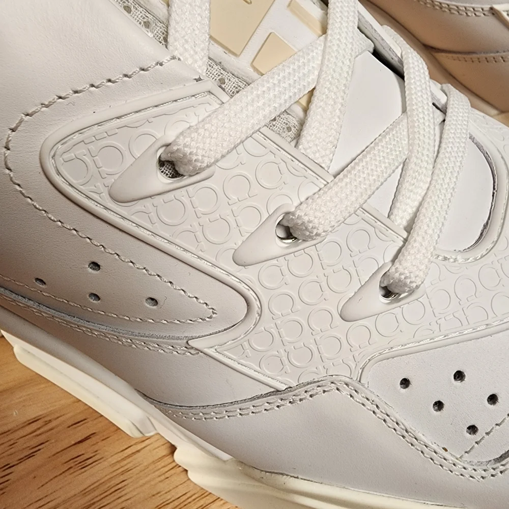 Salvatore Ferragamo White Sneakers - Picture 7 of 12
